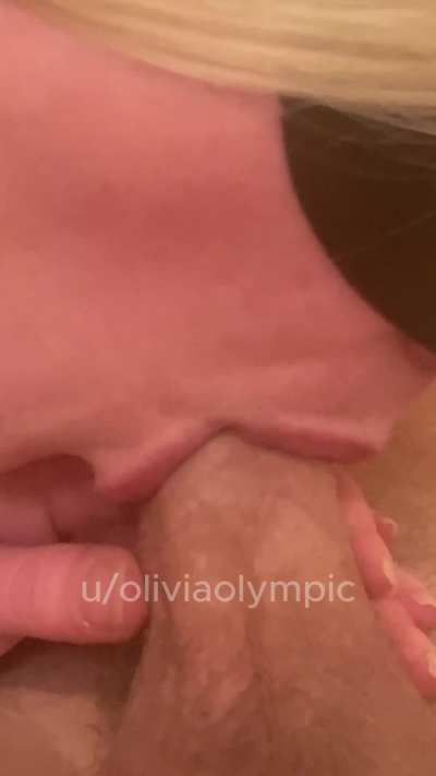 New BJ video added to my OF - watch me get him hard in my mouth and earn my mouthful at the end :)