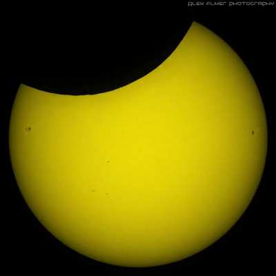 PARTIAL SOLAR ECLIPSE 2022: CLOSE UP ANIMATION