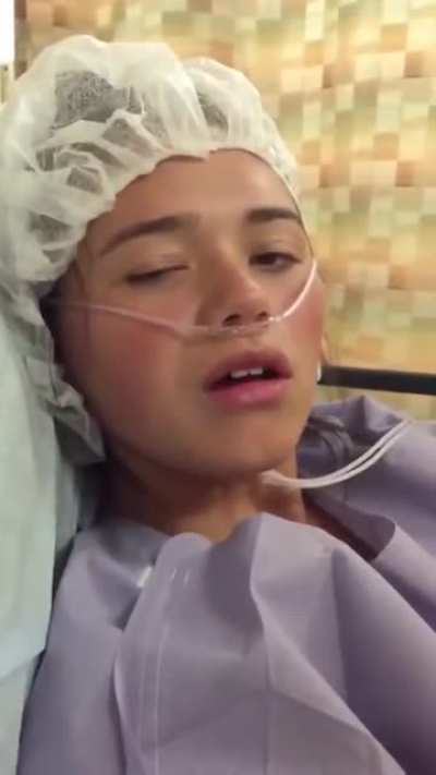girl on anesthesia fantasizing about balls