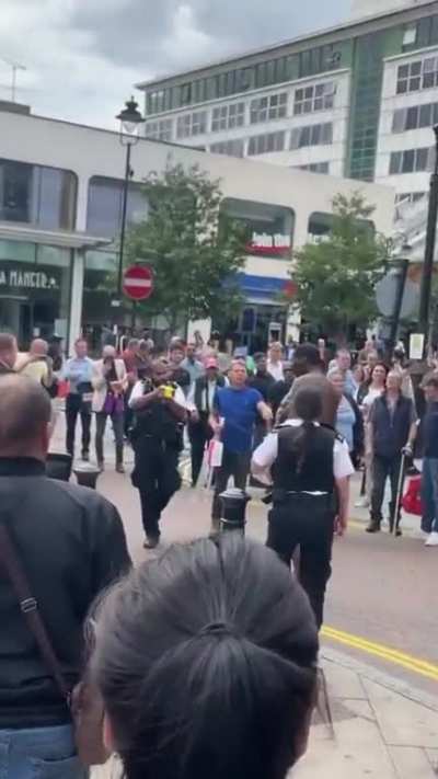 London: man thinks he's too hard to be tasered. He was wrong