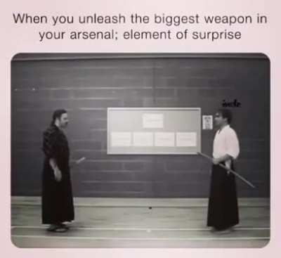 To be the greatest swordsman