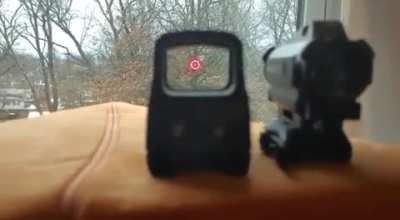 The parallax effect on the holosight