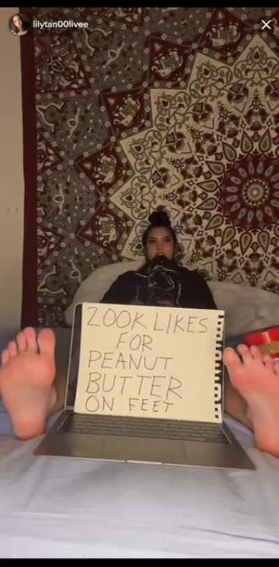 lilytan00live 200k for peanut butter soles!