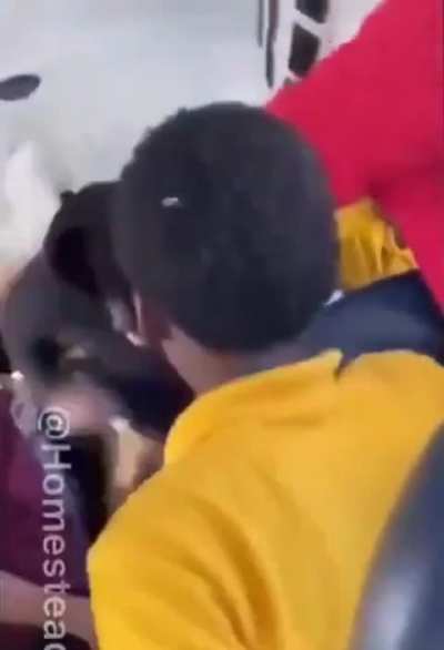 High schooler punches elementary school girl multiple times in the head. 🙁