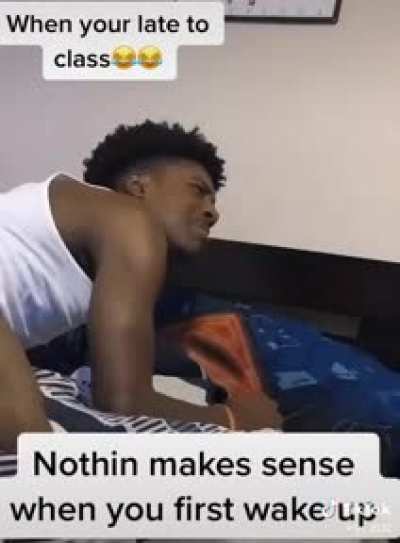 Nothing makes sense when you wake up.