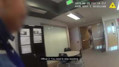 Colorado SROs handcuffed 11-year-old boy w/ autism, left him in a patrol car for 2-hrs where he banged his head repeatedly, then booked him into a juvenile jail for scratching a classmate with a pencil