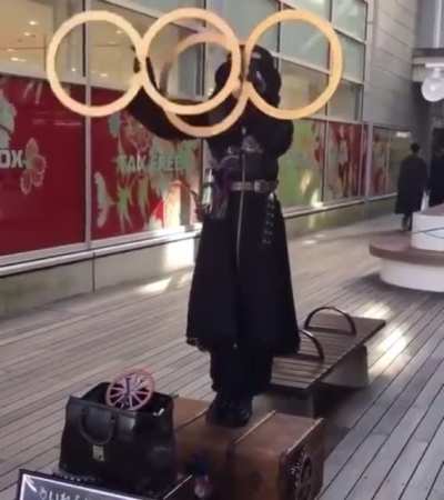 The Dancing Disks of Distraction, throwing weapons 25 dmg, acts as boomerangs. Special action to spin the rings to confuse any enemies watching