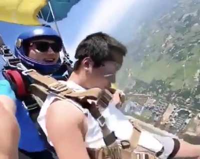 Passing out during a free fall