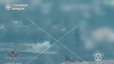 Drone operator of the 15th Mobile Border Detachment "Steel Border" destroyed the Murom-P surveillance complex.  The city of Shebekino, Belgorod Region, Russia. (21/February/2024)