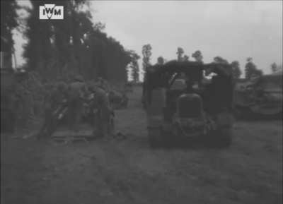 4.2-inch (107&nbsp;mm) mortars from 1st Battalion Manchester Regiment 'D' Company fire on 2nd SS Panzer Korps' positions in and around Brettevillette.  04/July/1944