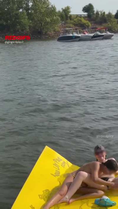 The water was a bit chilly at the lake but we had another idea to heat things up