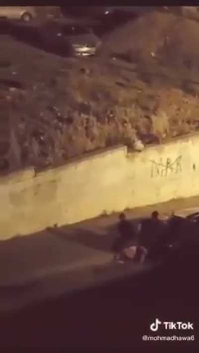 Israeli secret police BASHING the head of a Palestinian on the road, until regular Israeli police came and continued the assault themselves. This is in Jerusalem.