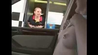 In the drive thru