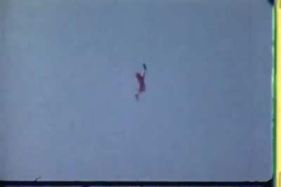 AIM-7F Sparrow missile destroys a QF-80 target drone with a direct hit