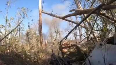 A high-quality bulletproof vest saved a machine gunner of the 3rd Assault Brigade from a 7.62mm bullet (00:37) during a battle in the outskirts of Andriivka. Bakhmut direction.
