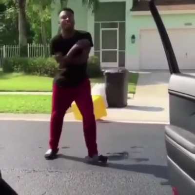 dancing in the middle of the street