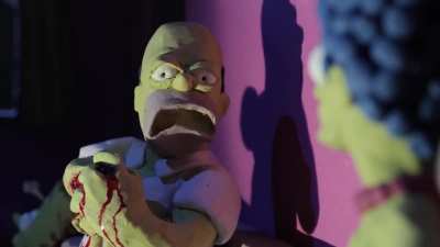 Thanks, I hate claymation Simpsons Couch Gag [nsfw]