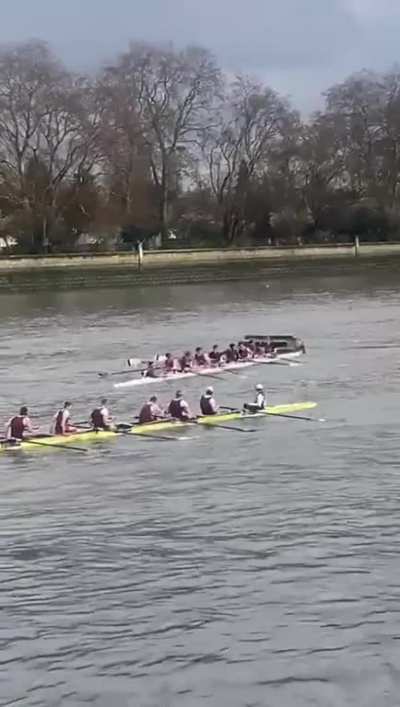 University of Bristol hit the Town Buoy, Putney