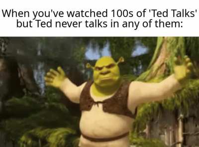 If you're reading this Ted, I want an explanation