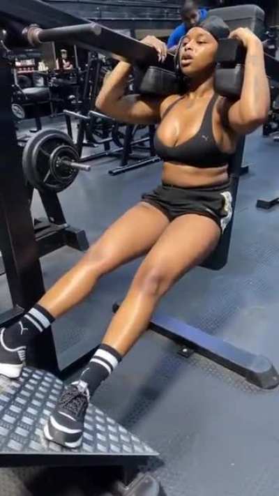 Sweating in the gym