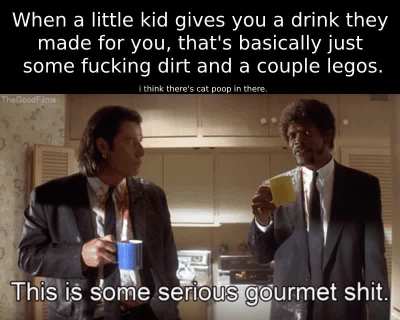 Good job, tiny human.