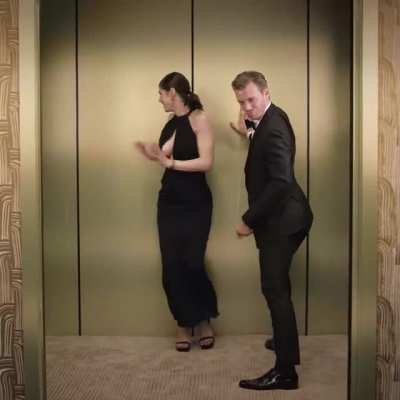 In the elevator