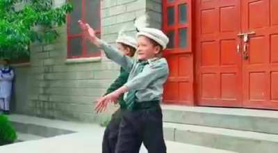 Two beautiful kids of Al-Amyn School Hunza, Gilgit Baltistan dancing to a Shina song Al-Amyn school is a community led school providing quality education to the people of Hunza.