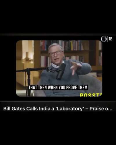 Bill gates trying to be the god of the planet.
