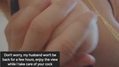 Riding your dick is much better, my husband can't even last a few minutes