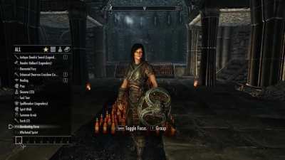 I placed 500+ mead bottles in Volkihar Cathedral just to do this...