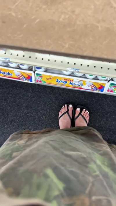 My public feet antics are getting more and more risky&hellip; and you love it 😈
