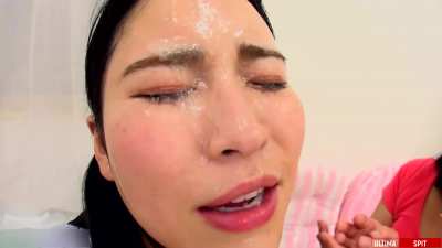 Thick, sloppy, slimy, messy wet spit 😋