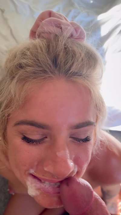 my specialty is taking his cum on my face