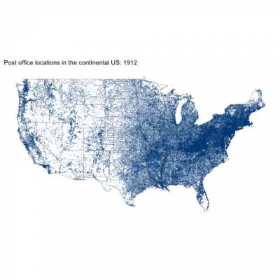The way we got post offices later than the rest of the west is interesting.