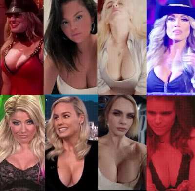 Which one could make you call her "Mommy" as she dominates you? - Kaley Cuoco, Selena Gomez, Billie Eilish, Trish Stratus, Alexa Bliss, Brie Larson, Cara Delevingne, Kate Mara