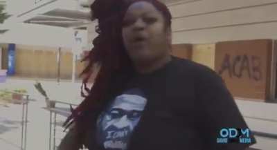Protester explains riots: "'Why are you burning down your own community?' It's not ours! We don't own anything!"