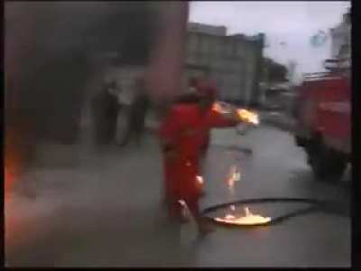 Here, have some fire . Burn . Be the light of the world !