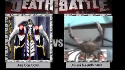 Who would win? Aims Oal Gown or Um siri fazendo barra! - Vamos, seu siri, d&ecirc; seu depoimento. - Uhm! Uhm! Uhm! Arf! Arf! Arf! Arf! Arf! Arf! T&ocirc; malhando pra o Carnaval, 'v&eacute;i, pra ficar forte, 't&aacute; ligado? Pra sair na m&atilde;o com os 'cara' l&aacute;, porque porra, diz 
