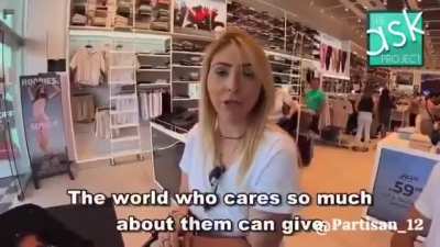 “Do you think Israel should allow food into Gaza?” “No.”