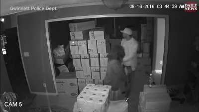 Robbing a house....