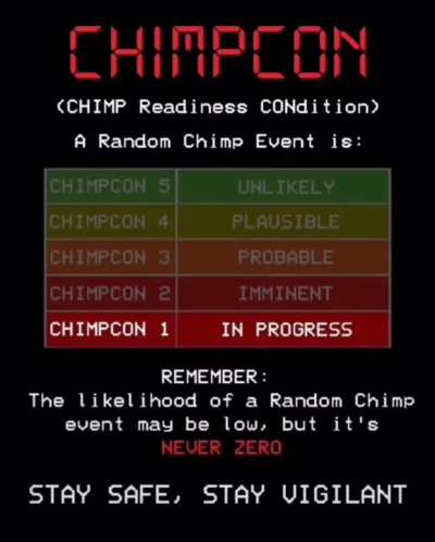 Chimp event is here