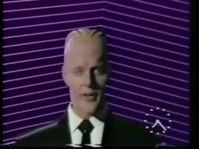 Max Headroom: "The first computer-generated TV character" ~1985