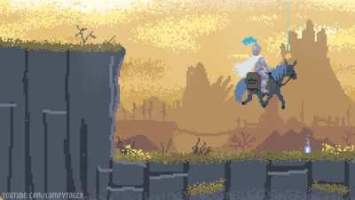 Jumping off a cliff in Elden Ring be like... (animation)