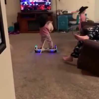 Two Girls Flawlessly ride Hoverboard Like Professionals