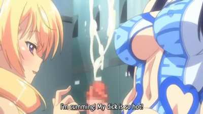 That's A Lot Of Cum [Shinsei Futanari Idol Dekatama Kei Episode 1]