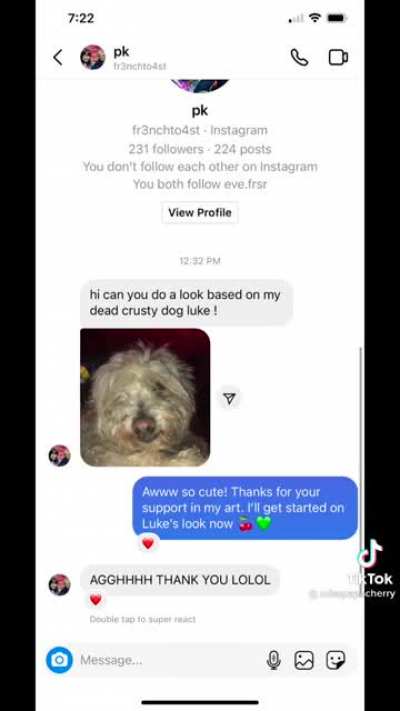 In honor of her dog