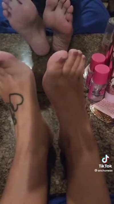 soles in the mirror
