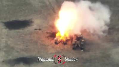 Two Russian abandoned tanks with minerollers are destroyed by Ukrainian FPV drones