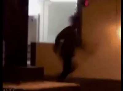 Amputee plays prank by chasing people
