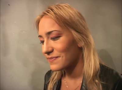 Trina gets her tits checked out BTS